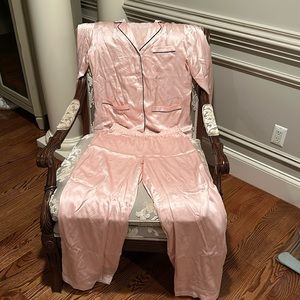 Victoria Secret silk pajamas.